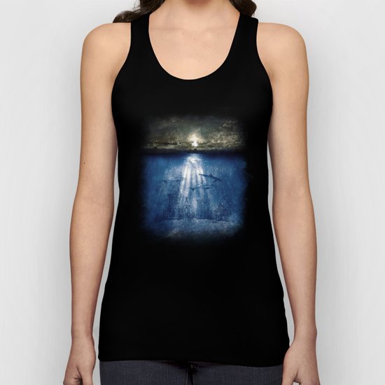 dolphins, civilization. Unisex Tank Top