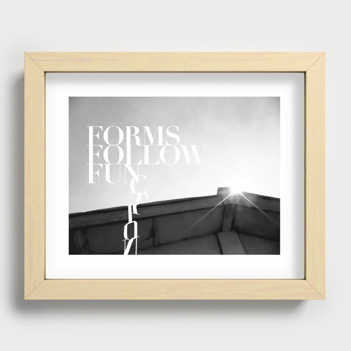 from follow fun Recessed Framed Print