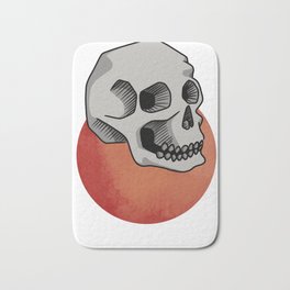 skull red sun Bath Mat | Redsun, Redrising, Painting, Skullsketch, Skull, Laughingskull, Bones, Skullart, Digital, Death 