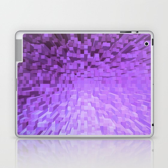 Purple Pixelated Pattern Laptop & iPad Skin