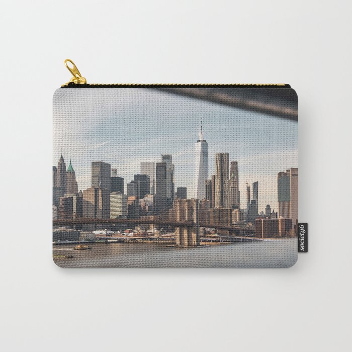 New York City Skyline | Views From the Bridge | Travel Photography Carry-All Pouch