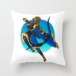 Ayaba (Queen) Warrior Throw Pillow