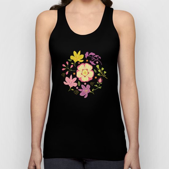 Oriental Blooms Unisex Tank Top