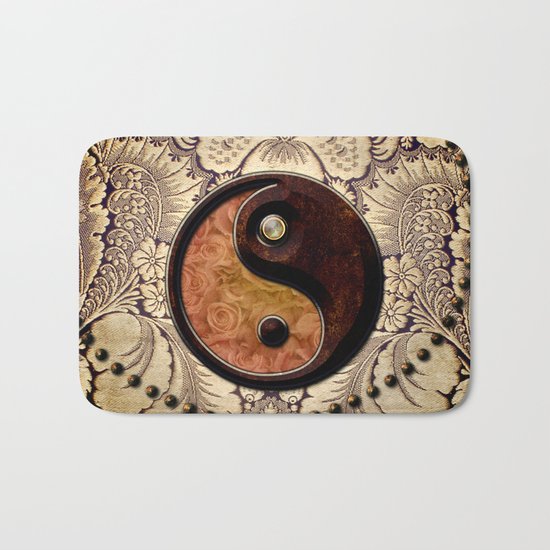 The sign ying and yang Bath Mat