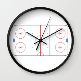 Hockey Rink Wall Clock