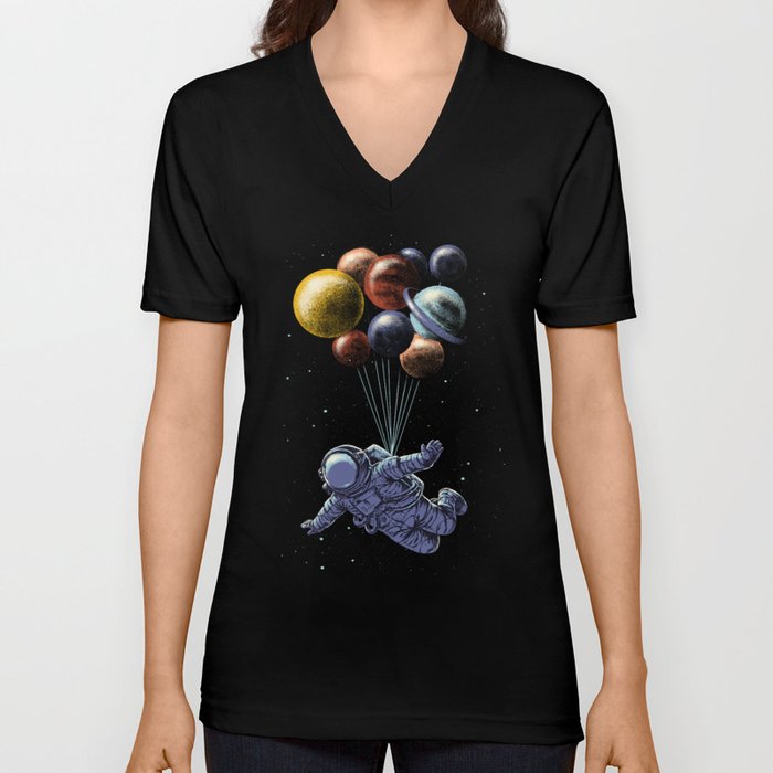 Space travel V Neck T Shirt