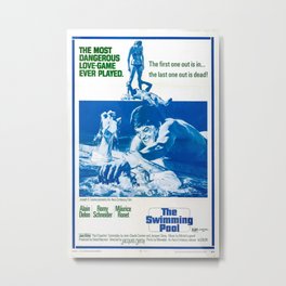 La Piscine Movie Poster Metal Print | Original, 80S, Cinema, 60S, Vibe, Poster, Lapiscine, Vibes, Film, Photo 