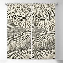 Hand Drawn Patterned Abstract II Blackout Curtain