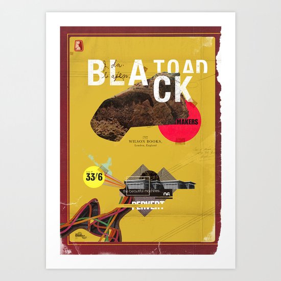 The Black Toad project Art Print