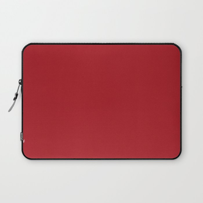 ADRENALINE RUSH Dark Red solid color Laptop Sleeve