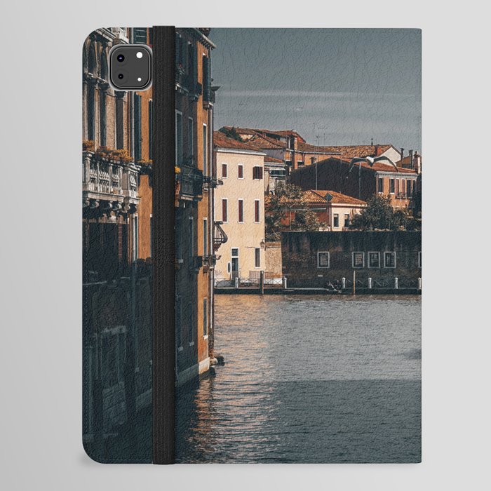 Venice Italy with gondola boats surrounded by beautiful architecture along the grand canal iPad Folio Case