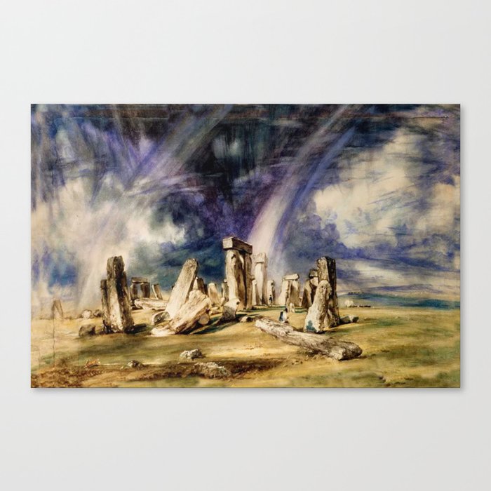 Stone Henge by John Constable Canvas Print