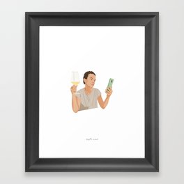 Wine Drinker Framed Art Print