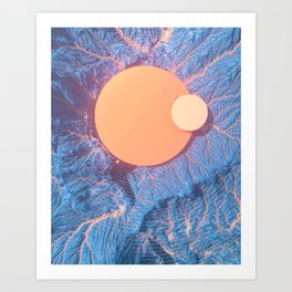 Binary / System  Art Print | Painting, Digital 