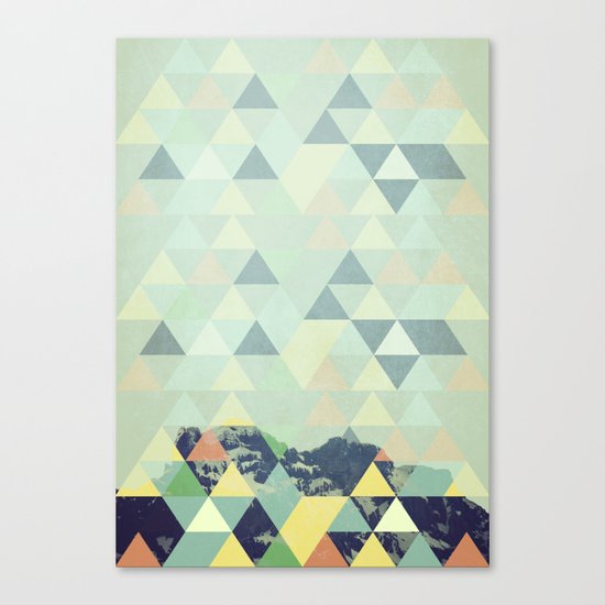 Triangle Mountain II Canvas Print