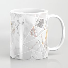 White Marbel Stone Geometric Coffee Mug
