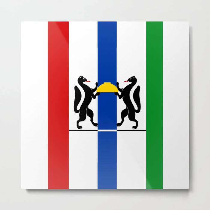 flag of Novosibirsk Metal Print