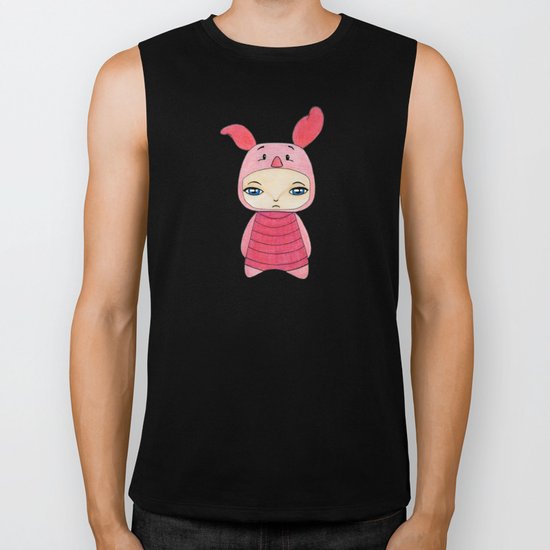 A Boy - Piglet (porcinet) Biker Tank