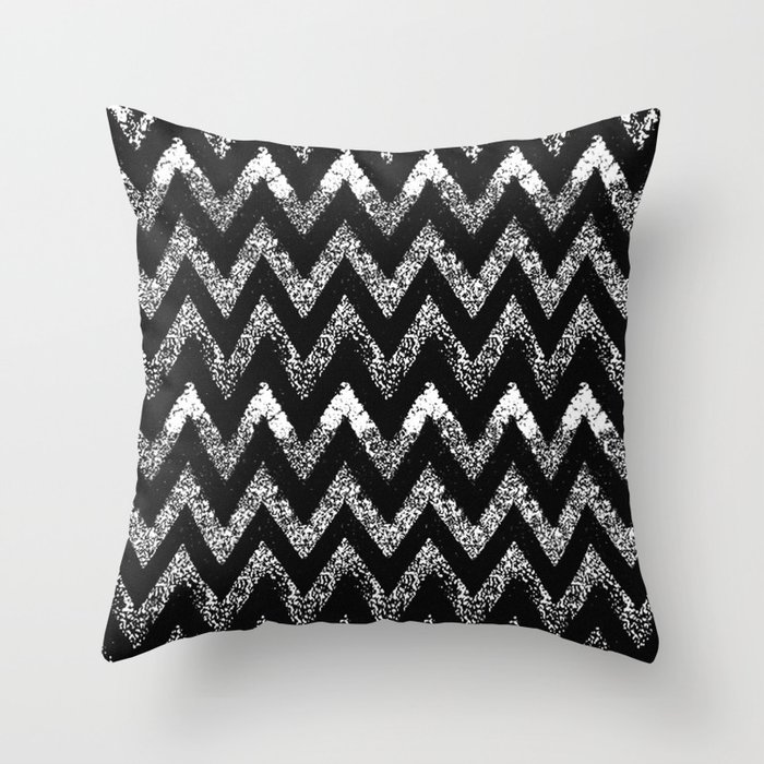 life in black and white Throw Pillow
