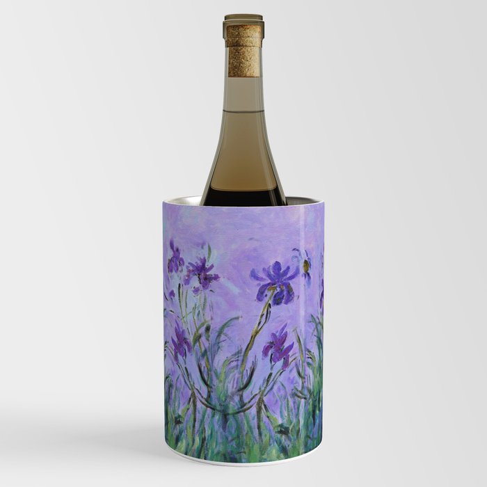 Claude Monet Lilac Irises Wine Chiller