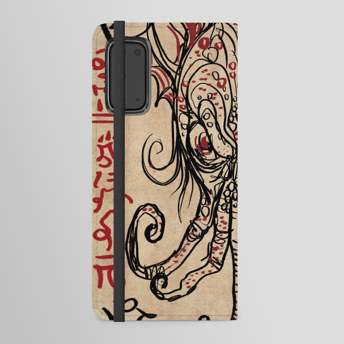 Necronomicon book page art Android Wallet Case