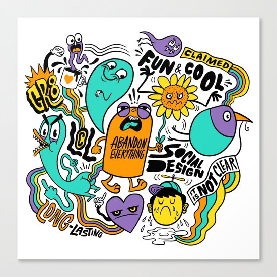 Fun & Cool Canvas Print