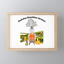 Demolition Cockatoo Framed Mini Art Print