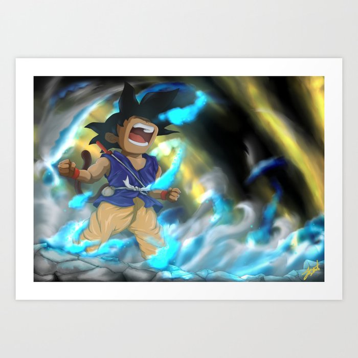 Goku Rage - Path to Power Art Print
