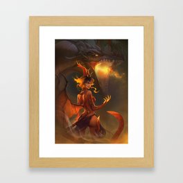 Dragon Princess Framed Art Print