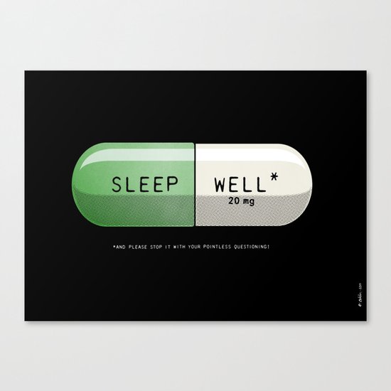 Sleep Well* Canvas Print