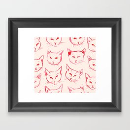 Red Cat Framed Art Print
