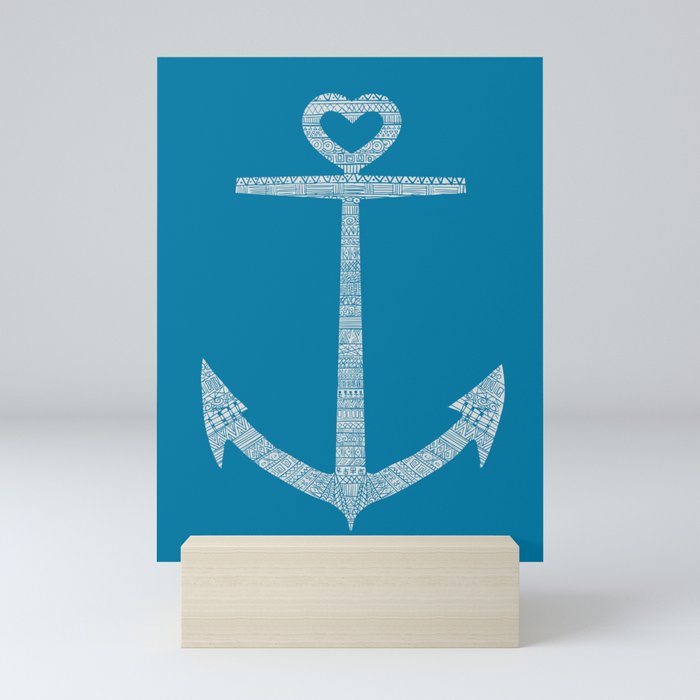 Love is the anchor Mini Art Print