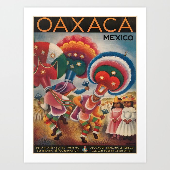 Vintage poster Mexico Art Print by Vintage Images Society6