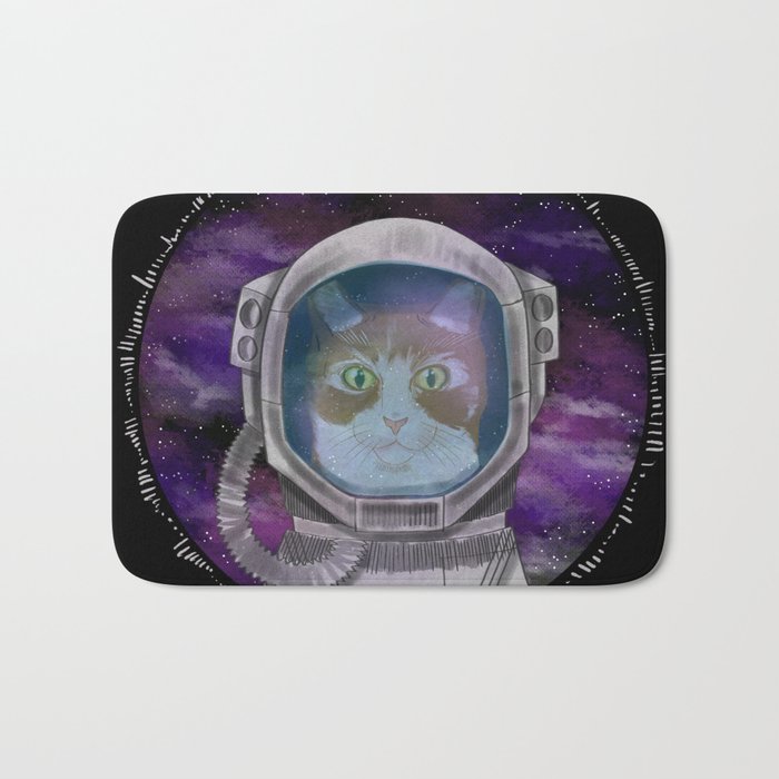 Space cat Bath Mat