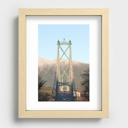 Lions Gate Bridge Recessed Framed Print