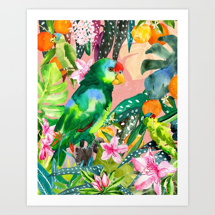 The Parrots of Pasadena Art Print
