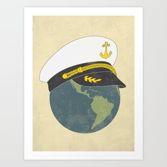 Captain Planet Art Print