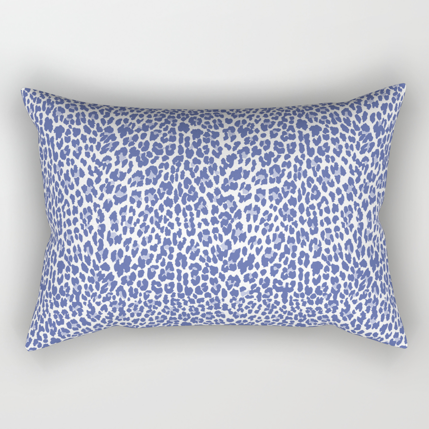 blue cheetah print pillow