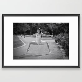 Urban ballerina LIV Framed Art Print