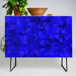 Rich Cobalt Blue Abstract Credenza