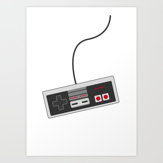 Nintendo NES Game Controller Art Print
