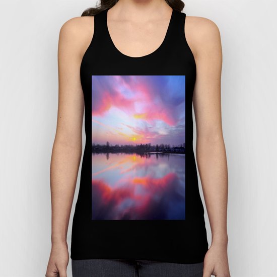 Sunset Lake Unisex Tank Top