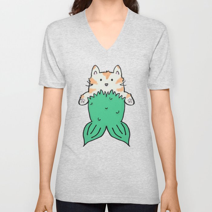 Meranimals and sea friends V Neck T Shirt