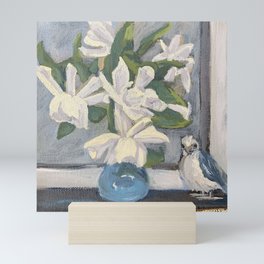 Little Gardenia Bouquet Mini Art Print