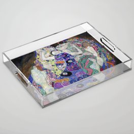 Klimt The Virgin Girl Colorful Famous Artwork Reproduction Acrylic Tray