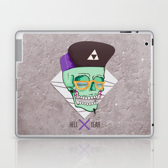 Hell Yeah Skull 3 Laptop & iPad Skin