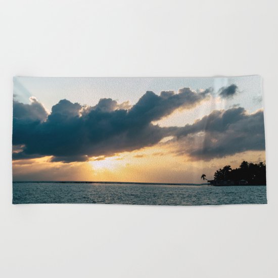 Island Sunset Beach Towel