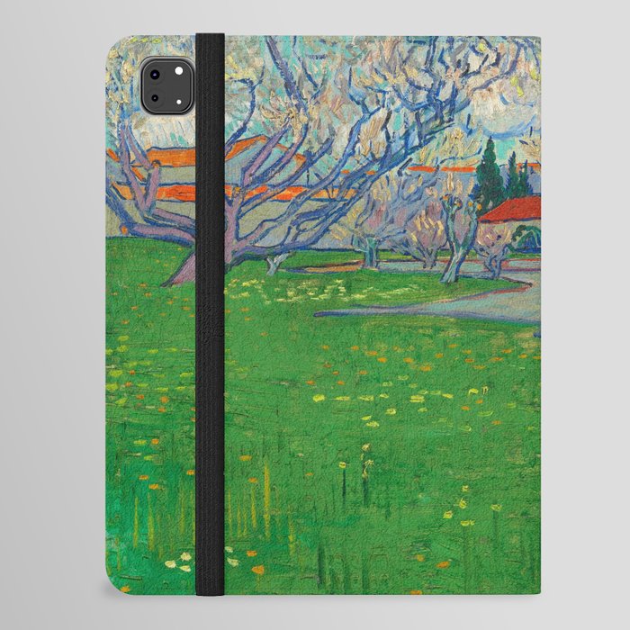 Orchards in Blossom, View of Arles, 1889 by Vincent van Gogh iPad Folio Case