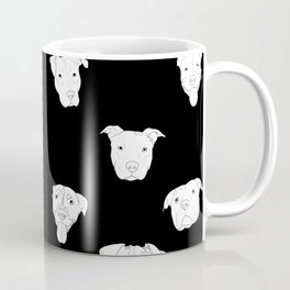 Black pit bull love Coffee Mug