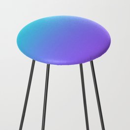 Aqua Teal to Lilac Gradient Counter Stool